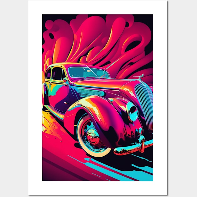 Timeless Elegance: Vintage Rolls Royce Retro Art Print - Classic Cars, Luxury, Nostalgia Wall Art by Soft Rain